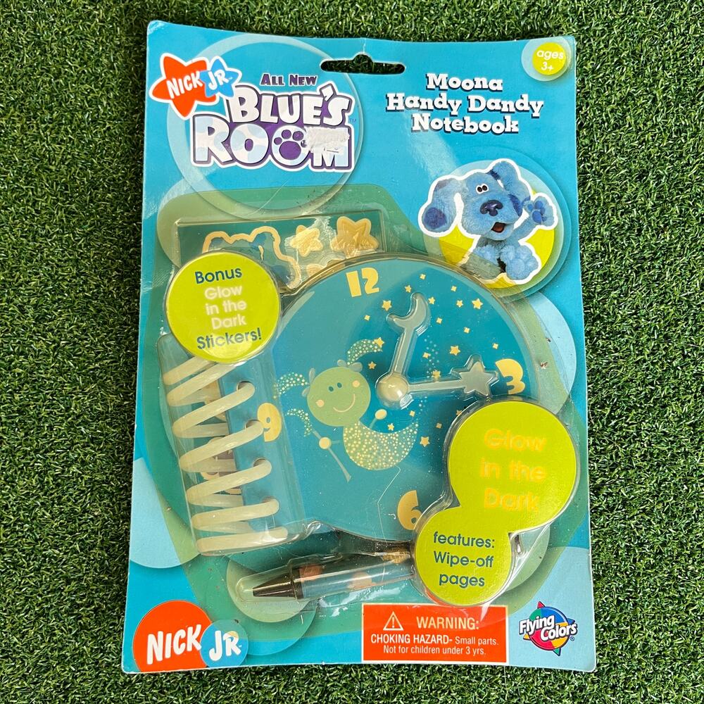 Blue's Clues Handy Dandy Moona Notebook Nick Jr 2002 Rare